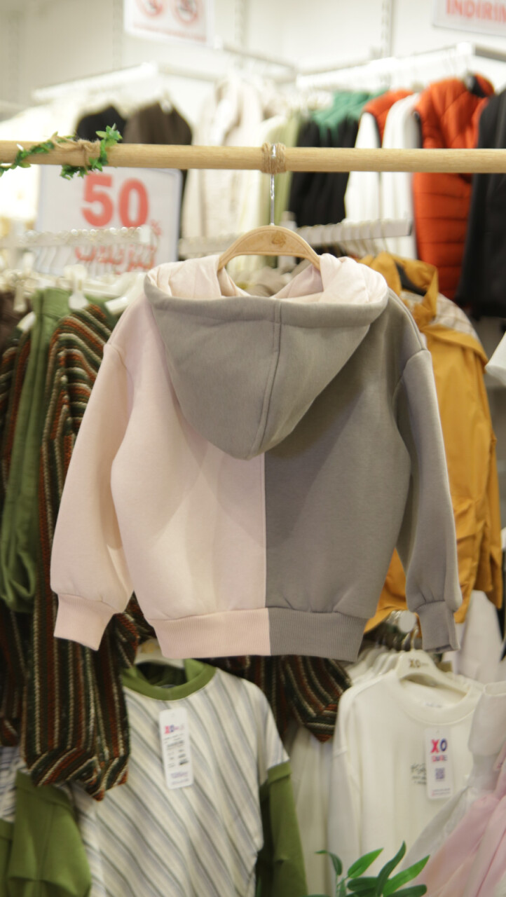 Kız Çocuk Eşofman Takım 1-5 Yaş 7025 Gri - 7