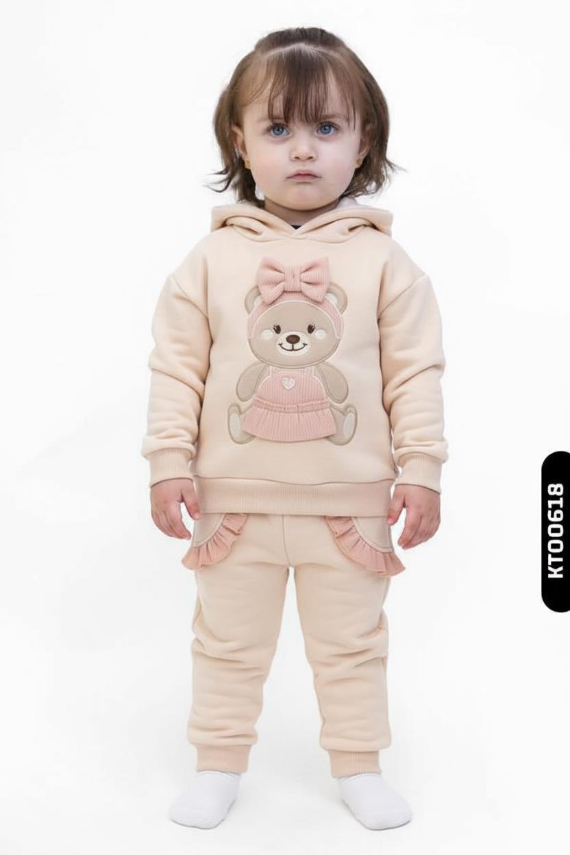 Kız Çocuk Eşofman Takım 6-36 Ay 7030 Pembe - 1