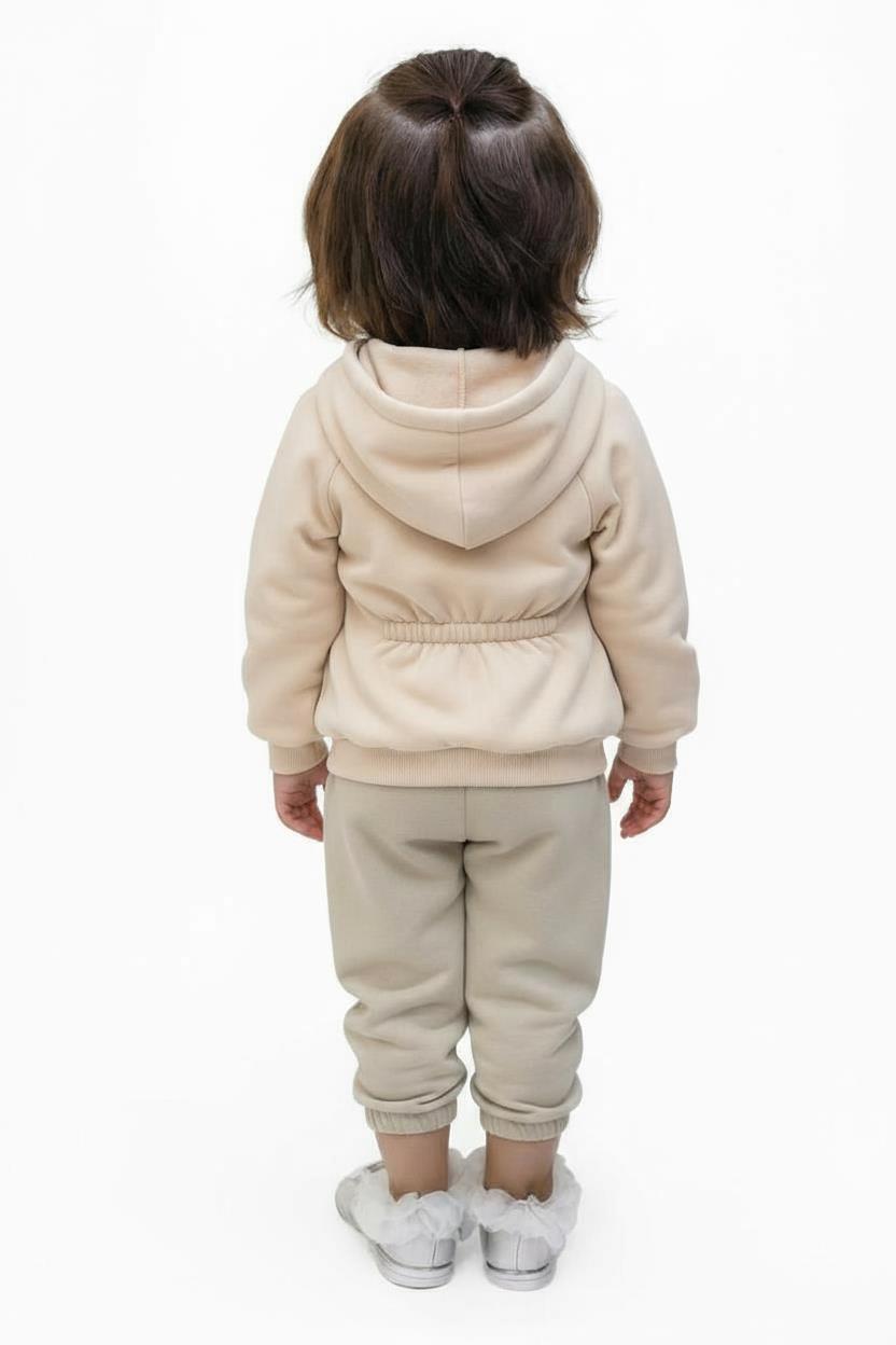 Kız Çocuk Eşofman Takım 1-5 Yaş 7031 Ekru - Haki - 2