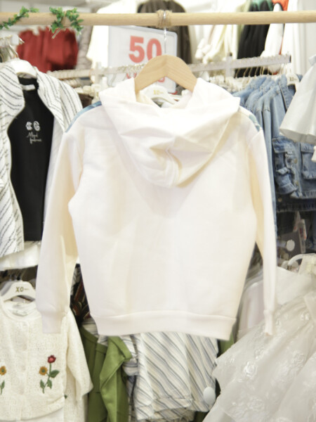 Kız Çocuk Eşofman Takım 4-8 Yaş 7221 Ekru - Yeşil - 7