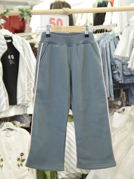 Kız Çocuk Eşofman Takım 4-8 Yaş 7221 Ekru - Yeşil - 8