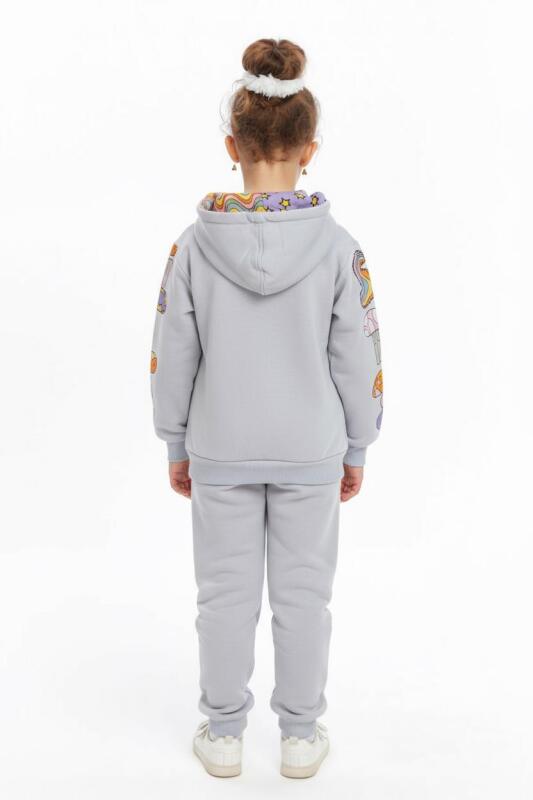 Kız Çocuk Eşofman Takım 4-8 Yaş 7222 Mor - 2