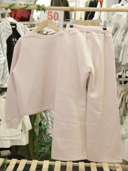 Kız Çocuk Eşofman Takım 10-16 Yaş 7425 Pembe - 4