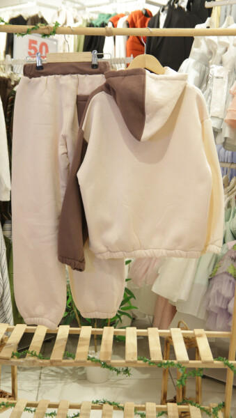 Kız Çocuk Eşofman Takım 10-16 Yaş 7429 Pembe - 4