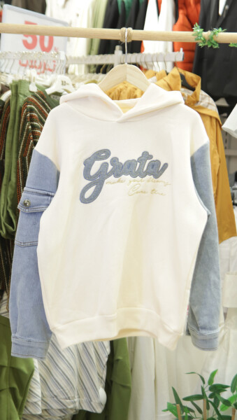 Kız Çocuk Eşofman Takım 10-16 Yaş 7430 Ekru - 4