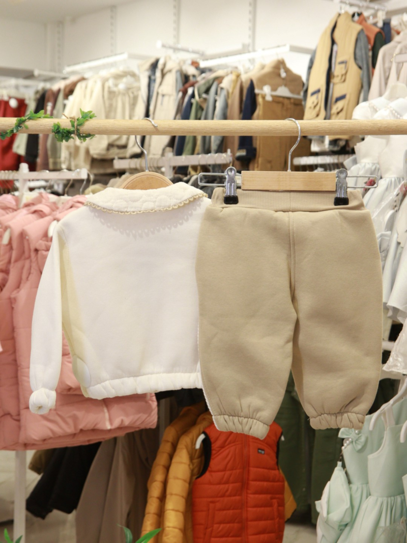 Kız Çocuk Eşofman Takım 6-36 Ay 7022 Ekru - 5