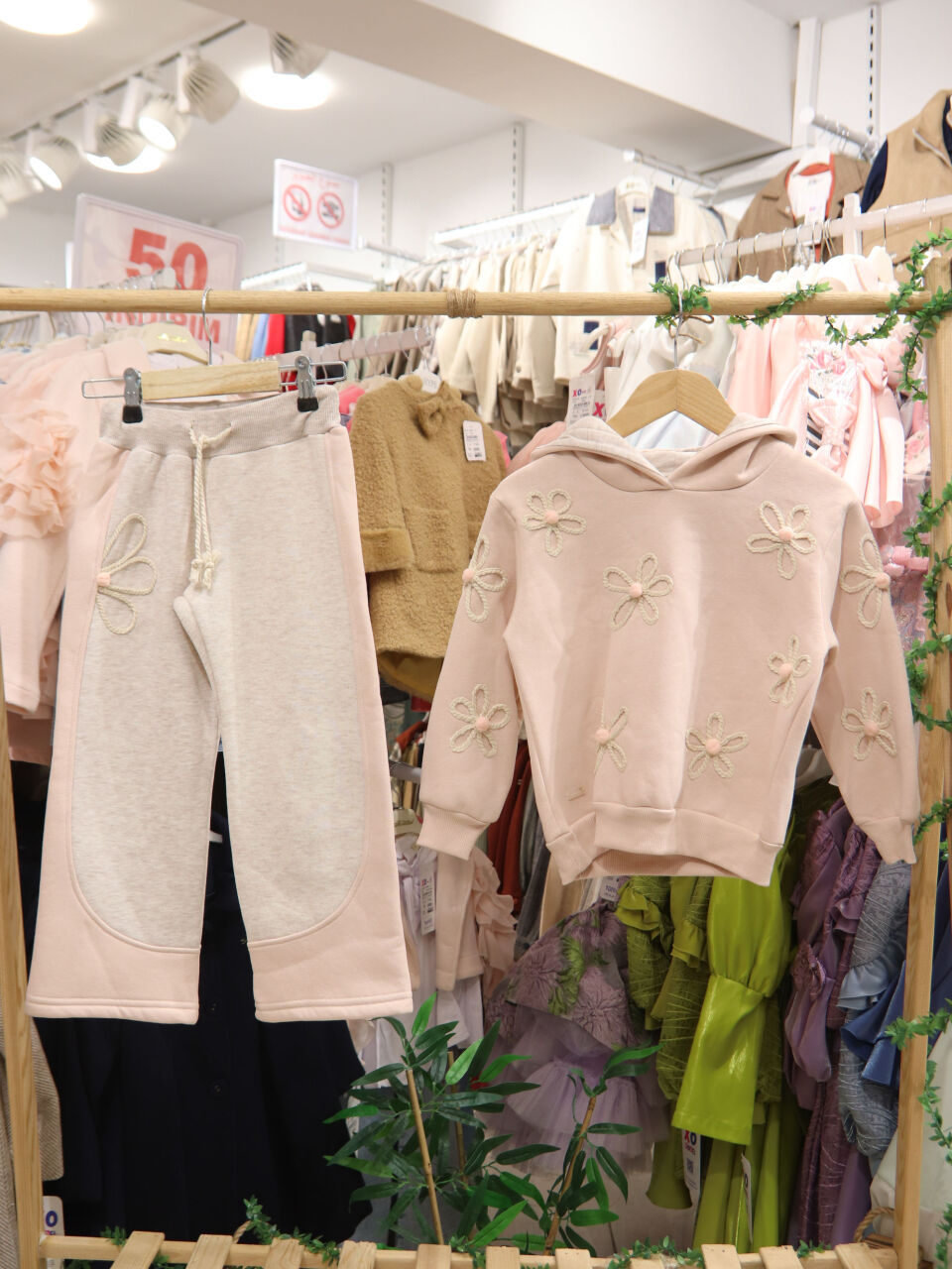 Kız Çocuk Eşofman Takım 4-8 Yaş 7223 Pembe - 4