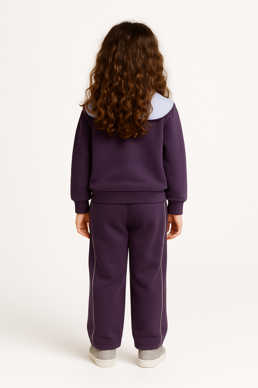 Kız Çocuk Eşofman Takım 4-8 Yaş 7224 Bordo - 2