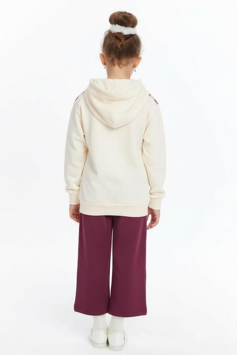 Kız Çocuk Eşofman Takım 4-8 Yaş 7232 Ekru - 2