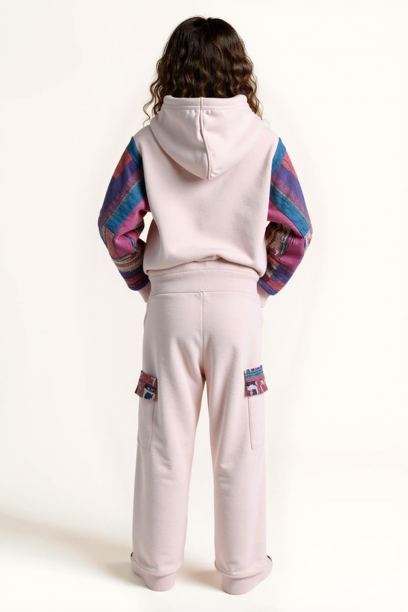 Kız Çocuk Eşofman Takım 10-16 Yaş 7427 Pembe - 2