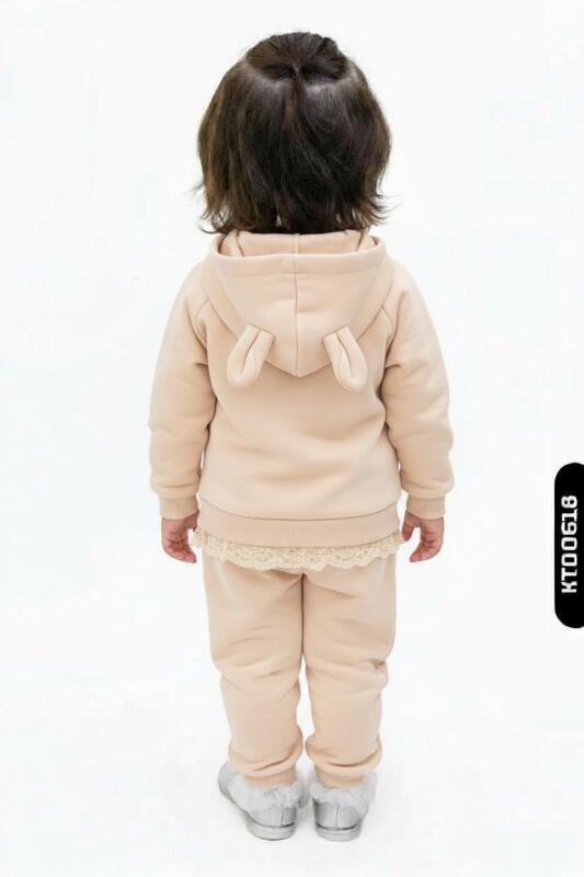 Kız Çocuk Eşofman Takım 3-12 Ay 2002 Ekru - 2