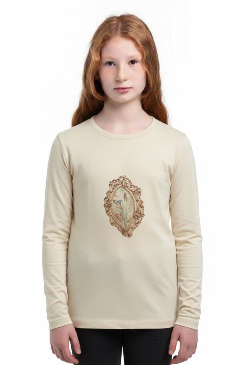 Kız Çocuk Eşofman Takım 1-5 Yaş 7034 Bej - 2