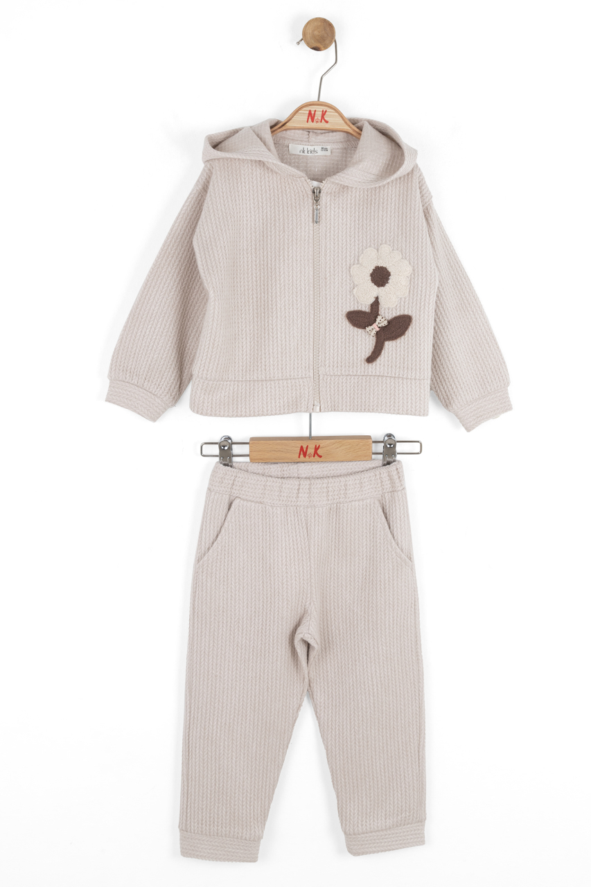 Kız Çocuk Eşofman Takım 1-4 Yaş 19600 Vizon - 1