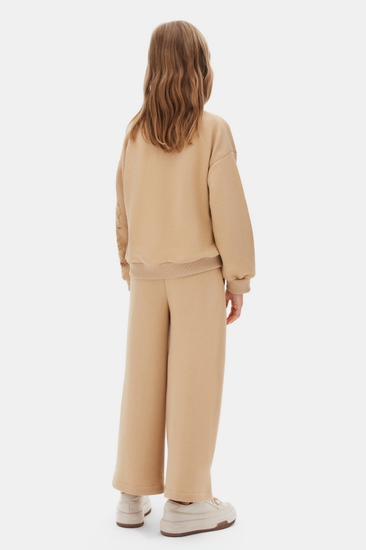 Kız Çocuk Eşofman Takım 8-14 Yaş 19304 Bej - 5