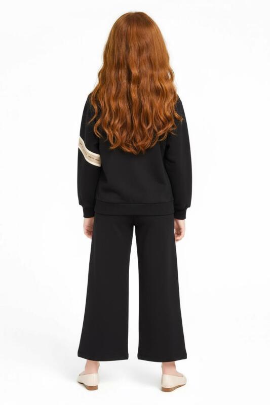 Kız Çocuk Eşofman Takım 8-14 Yaş 19308 Siyah - 2