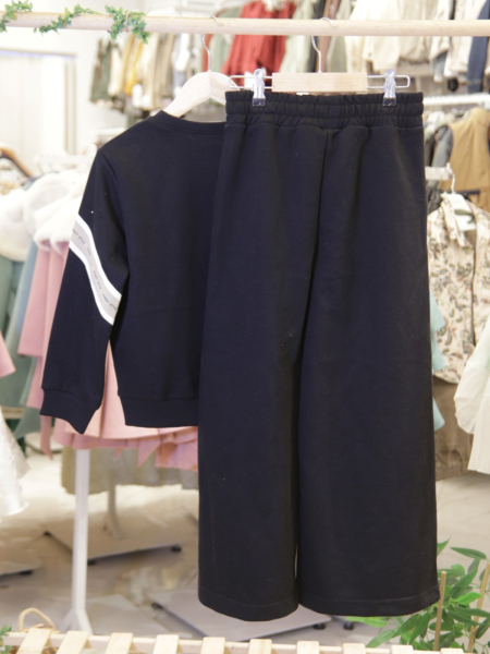 Kız Çocuk Eşofman Takım 8-14 Yaş 19308 Siyah - 4