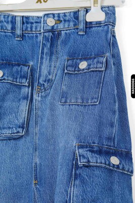 Kız Çocuk Etek 5-14 Yaş 2450 Mavi - 4