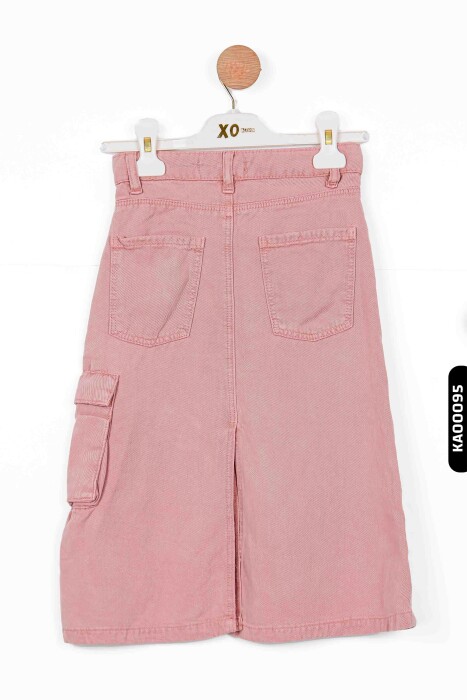 Kız Çocuk Etek 5-14 Yaş 2474 Gül Kurusu - 3