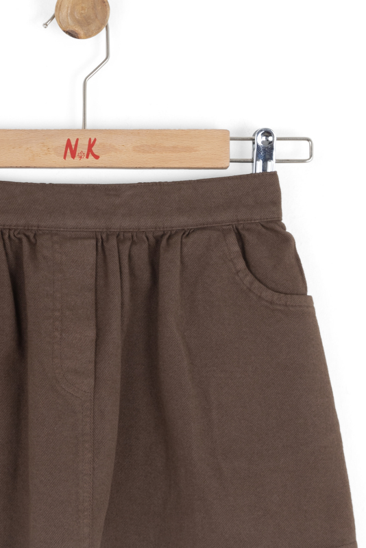 Kız Çocuk Etek 4-8 Yaş 59511 Kahverengi - 3