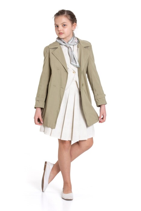 Kız Çocuk Alt Üst Takım 6-12 Yaş 5817 Haki - 1