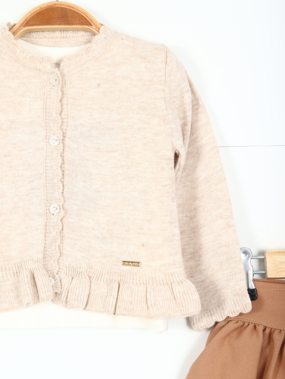 Kız Çocuk Etek Takım 6-36 Ay 3104 Bej - 3