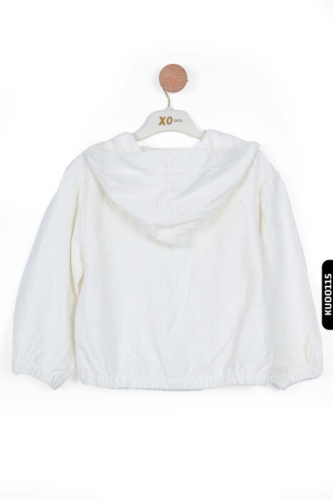 Kız Çocuk Gömlek 5-14 Yaş 35824 Beyaz - 2