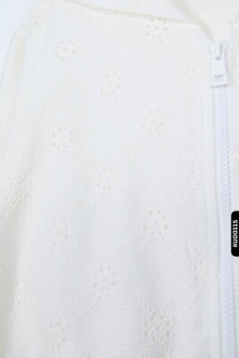 Kız Çocuk Gömlek 5-14 Yaş 35824 Beyaz - 4