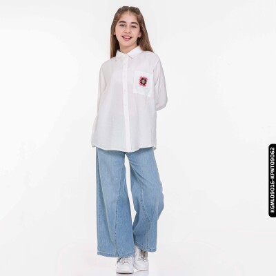 Kız Çocuk Likya Gömlek 8-14 Yaş 34437 - 2