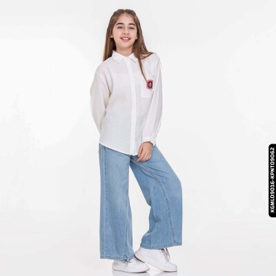 Kız Çocuk Likya Gömlek 8-14 Yaş 34437 - 3