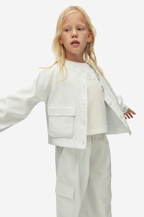 Kız Çocuk Gömlek 8-14 Yaş 38301 Mint - 2