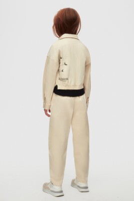 Kız Çocuk Gömlek 8-14 Yaş 38408 Krem - 4