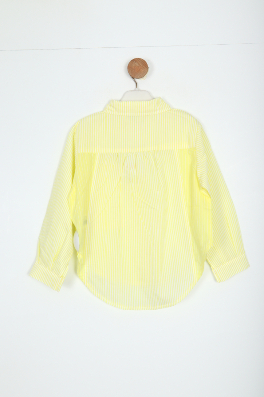 Kız Çocuk Gömlek 4-8 Yaş 38559 Sarı - 3