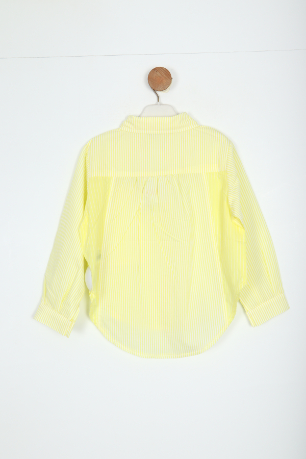 Kız Çocuk Gömlek 4-8 Yaş 38559 Sarı - 3