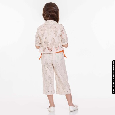 Kız Çocuk Gömlek 1-5 Yaş 35487 Bej - 3