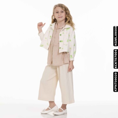 Kız Gömlek 5-14 Yaş 808 Kgml09008 Pudra - 3