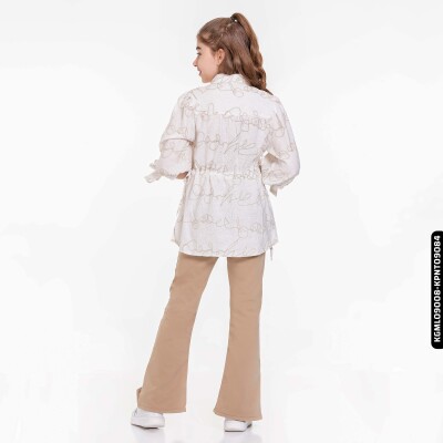 Kız Gömlek 5-14 Yaş 808 Kgml09008 Ekru - 7