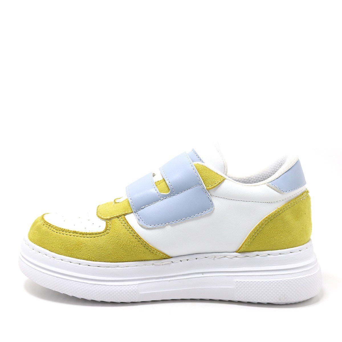 Artico Hellsa Beyaz Sarı Cırtlı Çocuk Spor Ayakkabı - 4