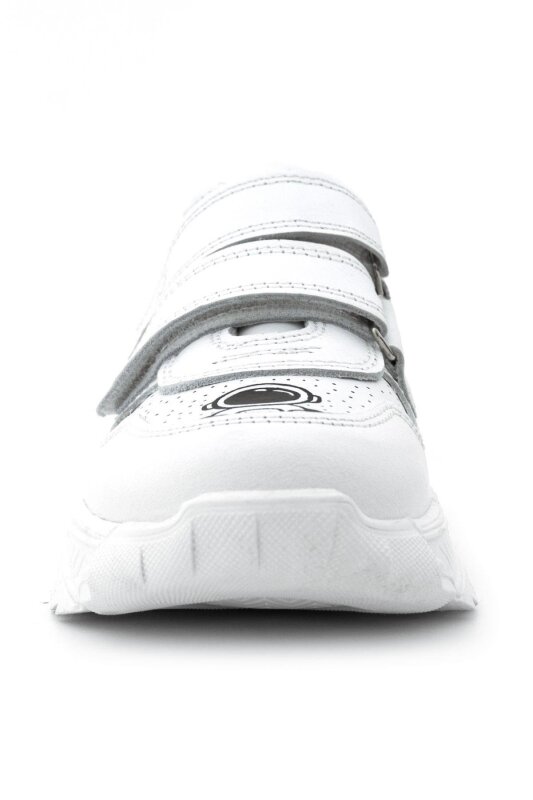 Rakerplus Tbons Özel Tasarım Hakiki Deri Beyaz Kız Çocuk Sneakers Ayakkabı - 4