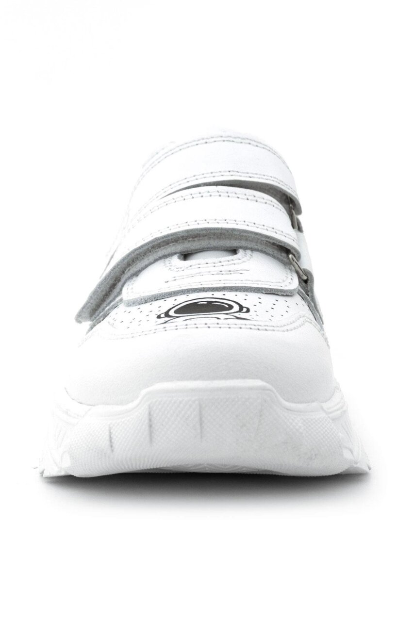 Rakerplus Tbons Özel Tasarım Hakiki Deri Beyaz Kız Çocuk Sneakers Ayakkabı - 4