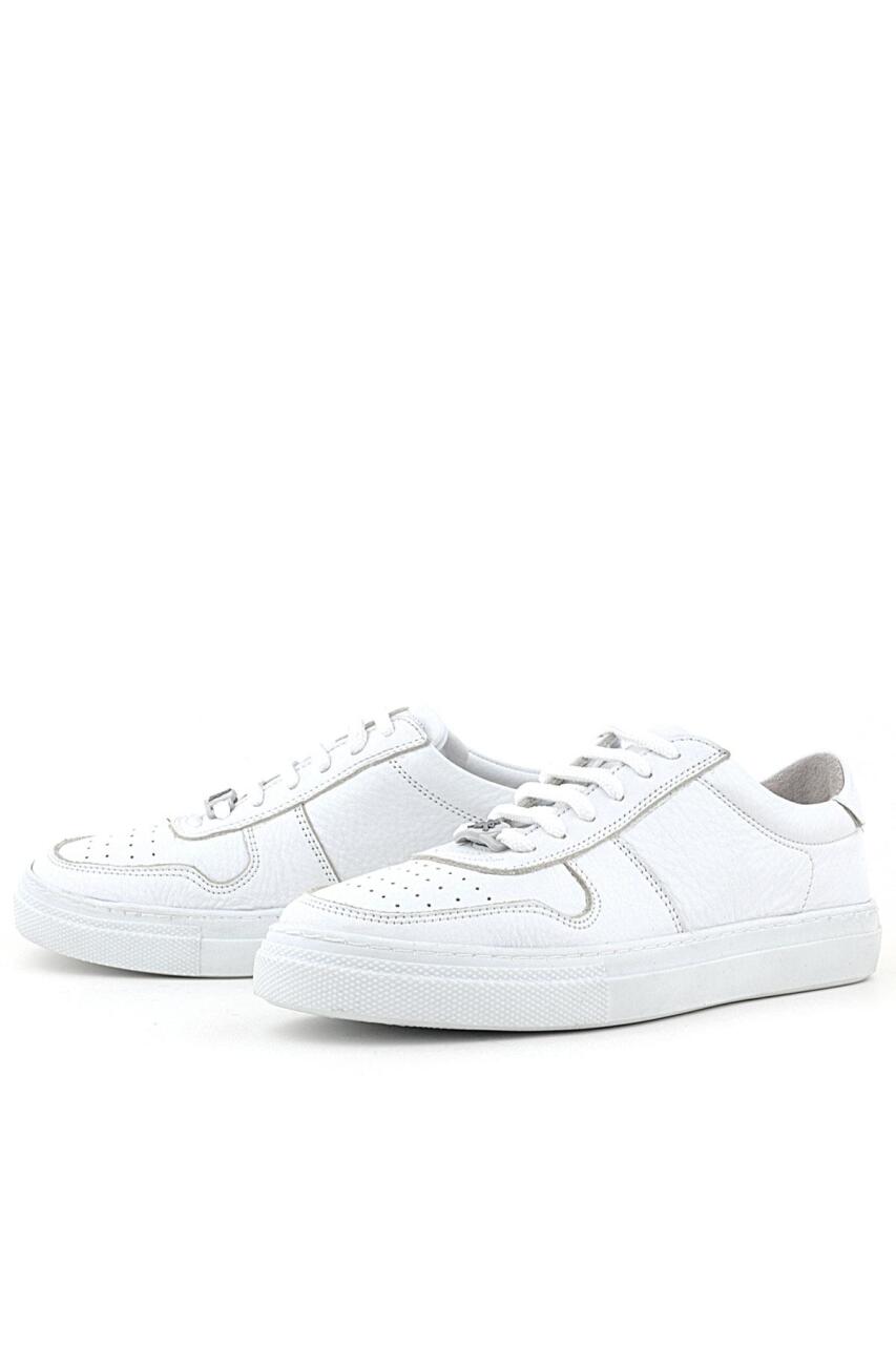 Rakerplus Hakiki Deri Beyaz Kız Çocuk Günlük Sneaker Ayakkabı - 3