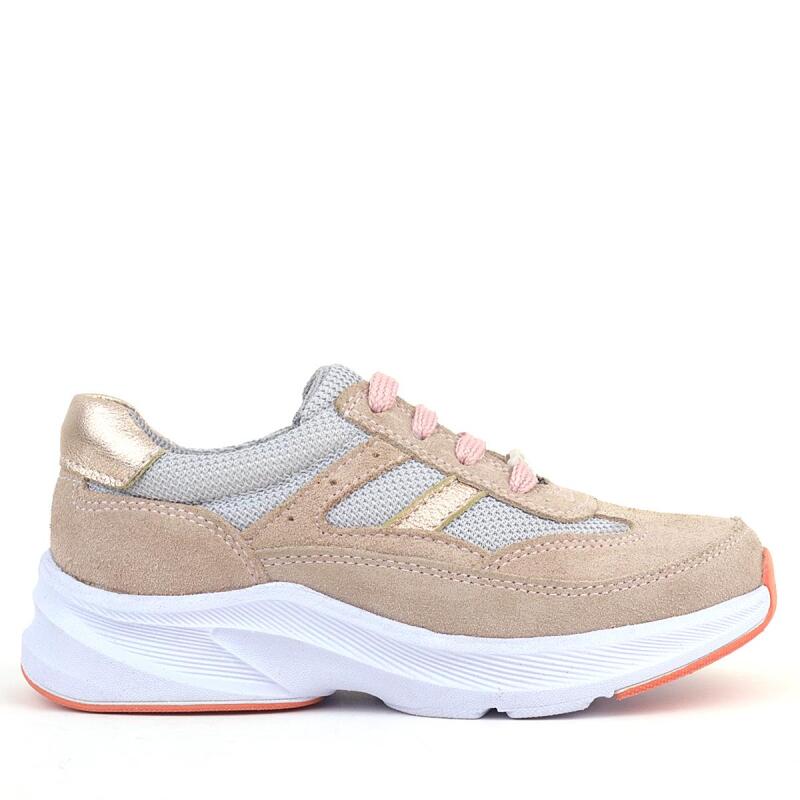 Rakerplus Hakiki Deri Anatomik Pudra Bağcıklı Hafif Çocuk Spor Ayakkabı - 3