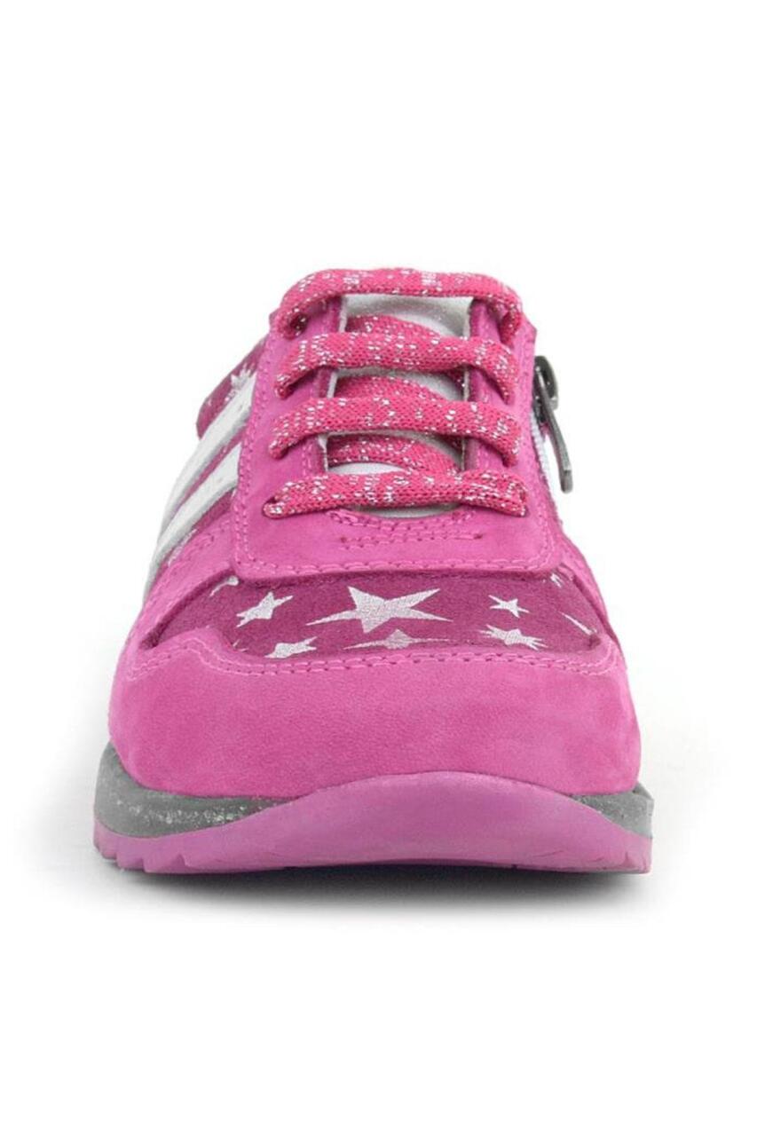 Rakerplus Hakiki Deri Fuşya Simli Tabanlı Kız Çocuk Spor Ayakkabı - 3