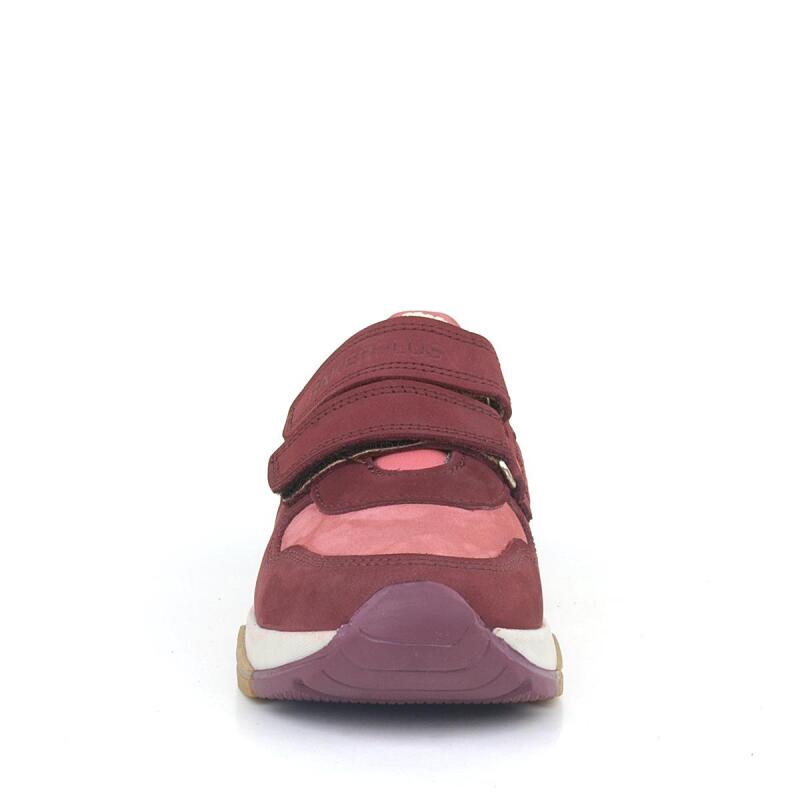Rakerplus Hakiki Deri Bordo Pembe Kız Çocuk Sneakers Spor Ayakkabı - 3