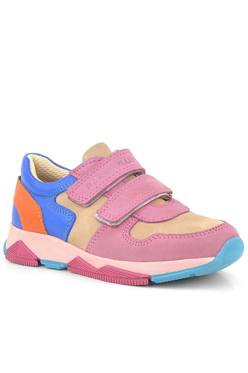 Rakerplus Hakiki Deri Pembe Çocuk Sneakers Spor Ayakkabı - 2