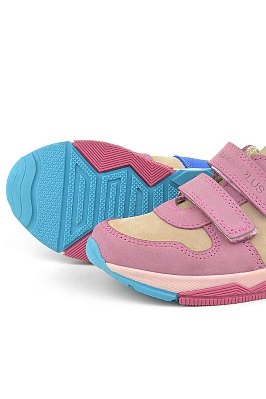Rakerplus Hakiki Deri Pembe Çocuk Sneakers Spor Ayakkabı - 6