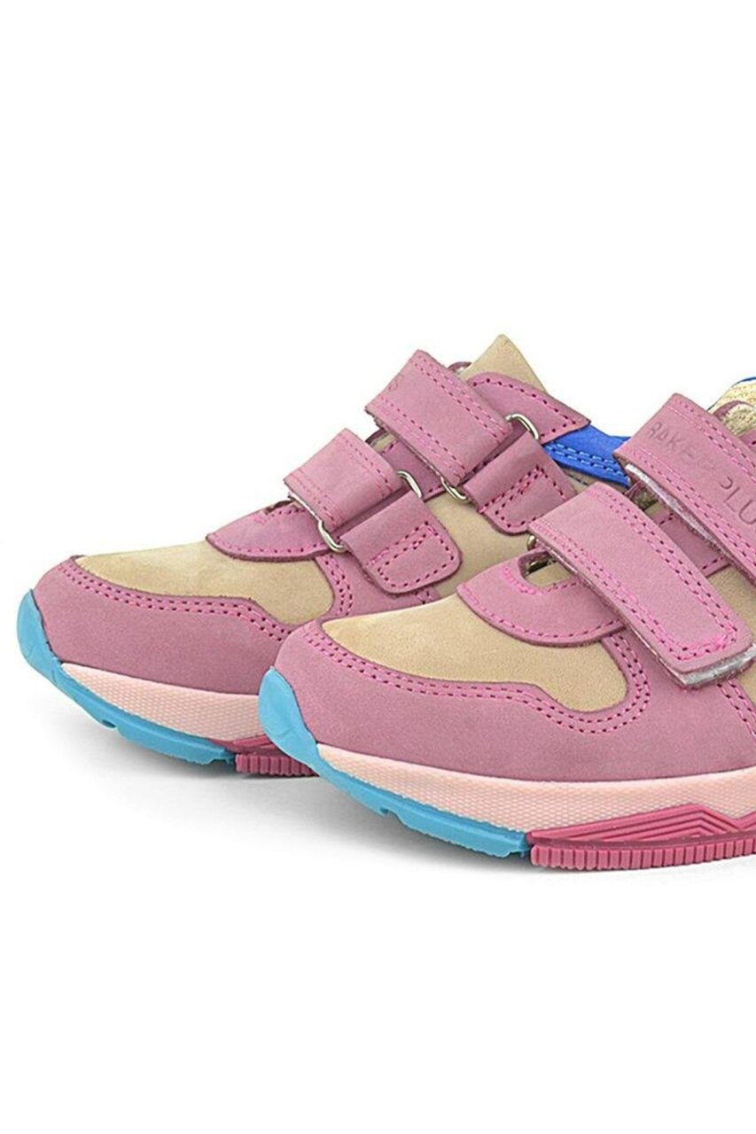 Rakerplus Hakiki Deri Pembe Çocuk Sneakers Spor Ayakkabı - 7
