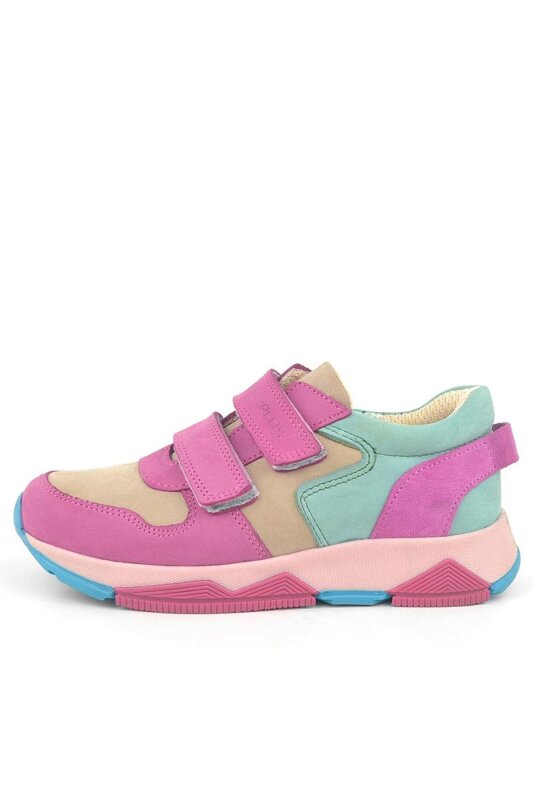 Rakerplus Hakiki Deri Fuşya Pembe Çocuk Sneakers Spor Ayakkabı - 4