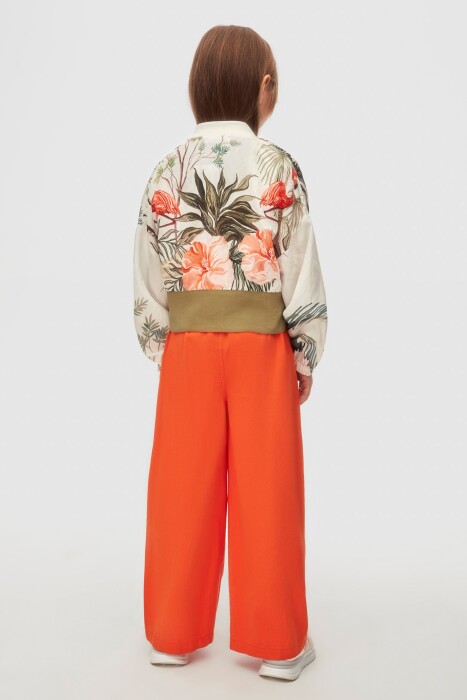 Kız Çocuk Hırka 4-8 Yaş 38529 Ekru - Coral - 4