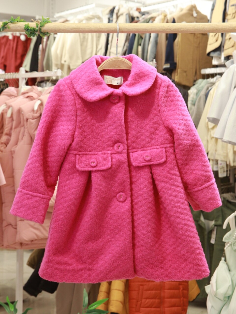 Kız Çocuk Kaban 1-5 Yaş 1055 Fuşye - 4