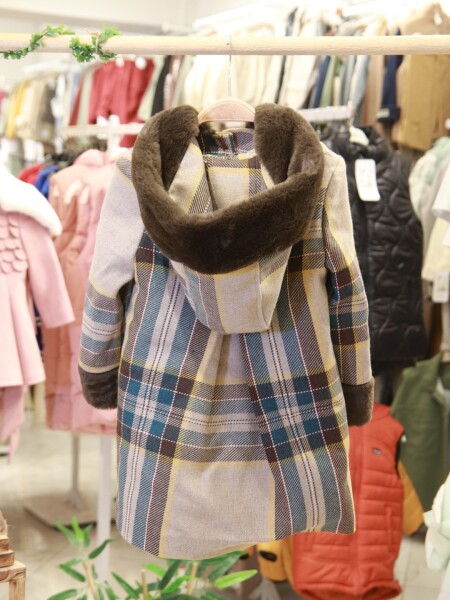 Kız Çocuk Kaban 4-8 Yaş 1058 Bej - 5